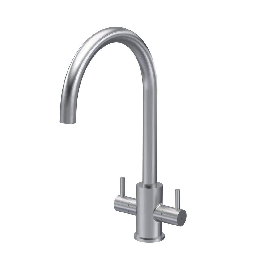 Nuie Kitchen Tap Brushed Nickel 20.7cm